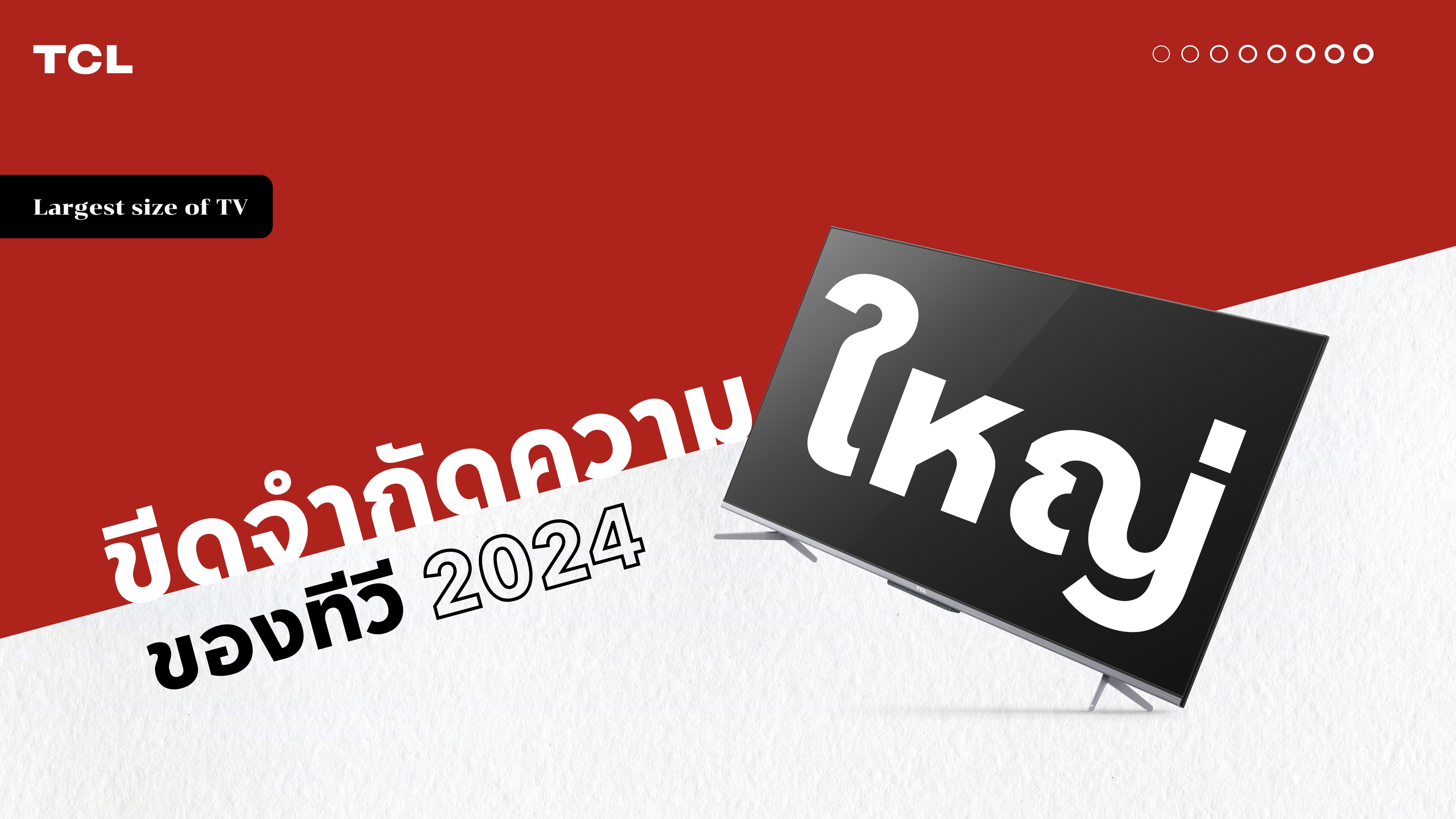 ขีดจำกัดความใหญ่ของทีวี 2024